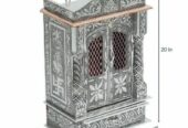 Silver Oxidised Mandir