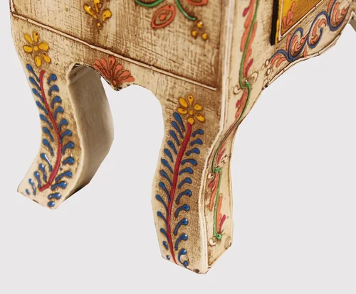 Wooden Fine Emboss Small Chest Of 3 Drawers