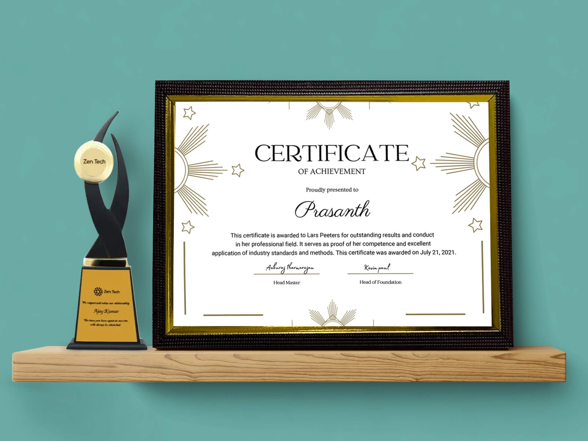 Certificate Printing Service