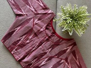 Ikkat-Print-Cotton-Blouse-2-1
