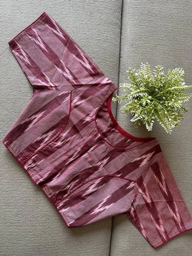 Ikkat Print Cotton Blouse