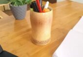Natural Bamboo Pen Stand