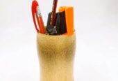 Natural Bamboo Pen Stand