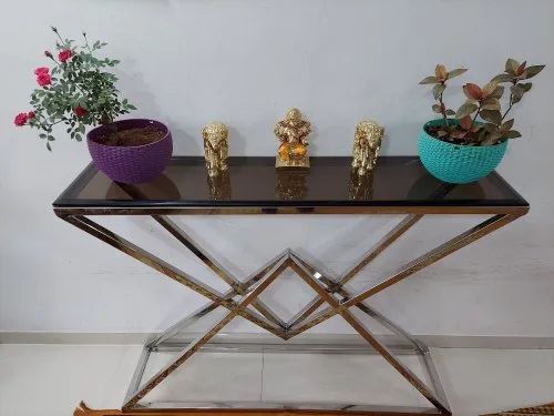 Pyramid Shape Console Table