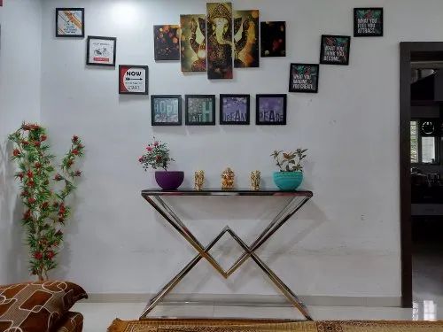 Pyramid Shape Console Table