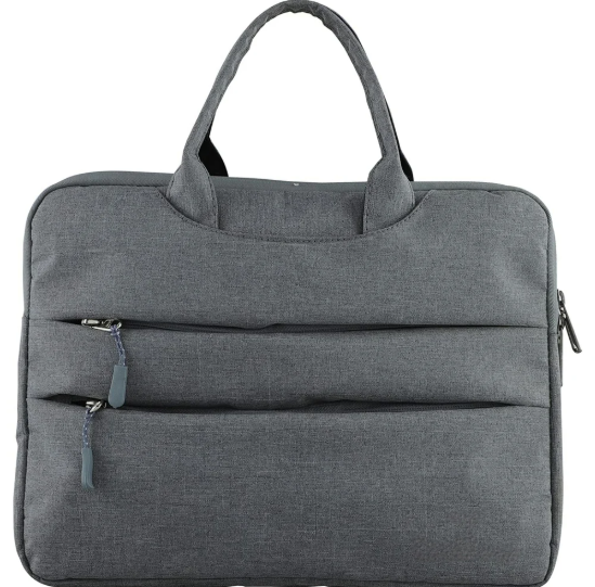 Grey Canvas Laptop bag