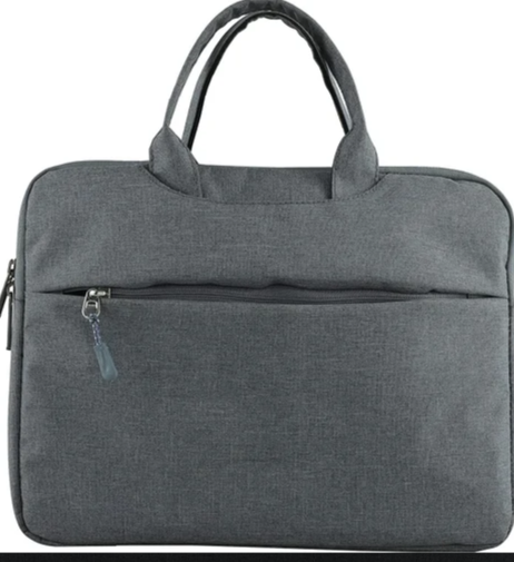 Grey Canvas Laptop bag