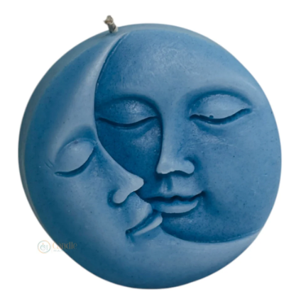 Decorative Sun Moon Round Candle For Festival Gift