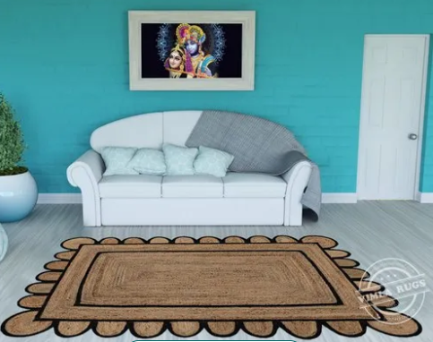Scallop Jute Braided Rugs