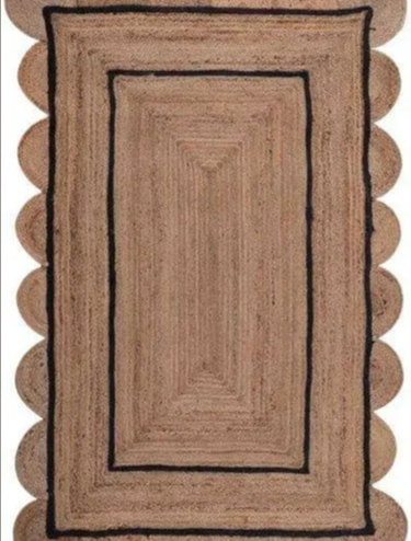 Scallop Jute Braided Rugs