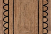 Scallop Jute Braided Rugs