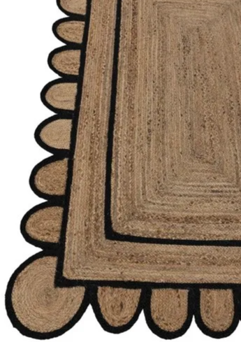 Scallop Jute Braided Rugs