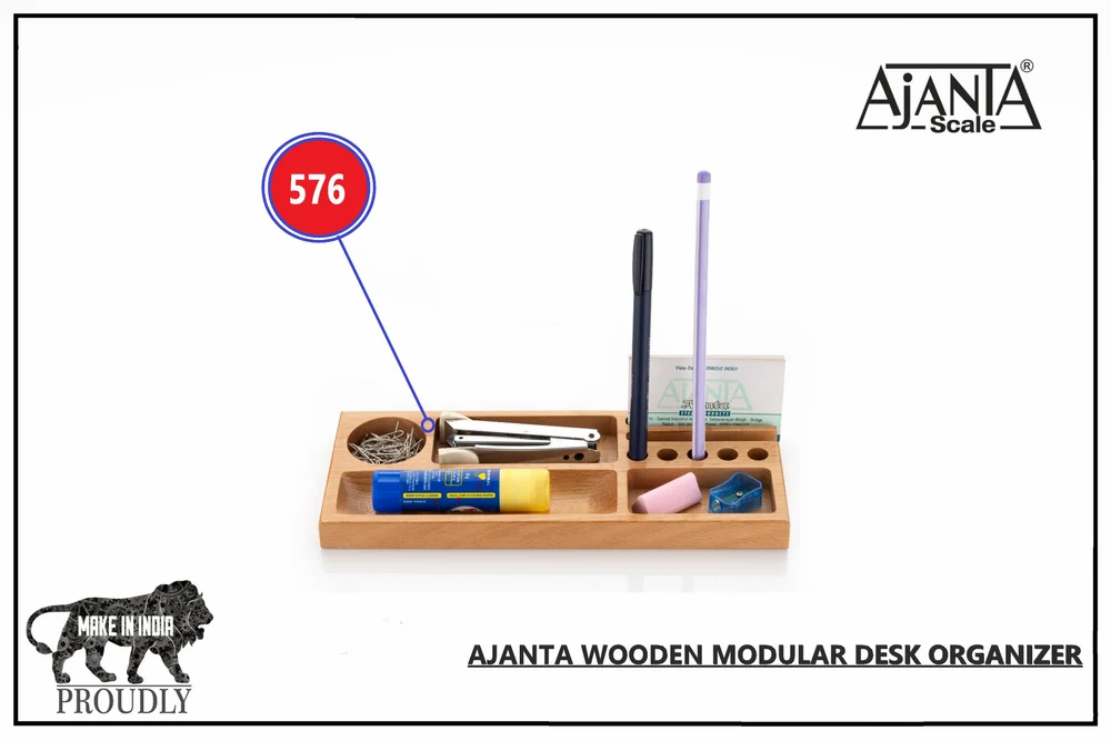 WOODEN MODULER DESK ORGANIZER AJANTA 576