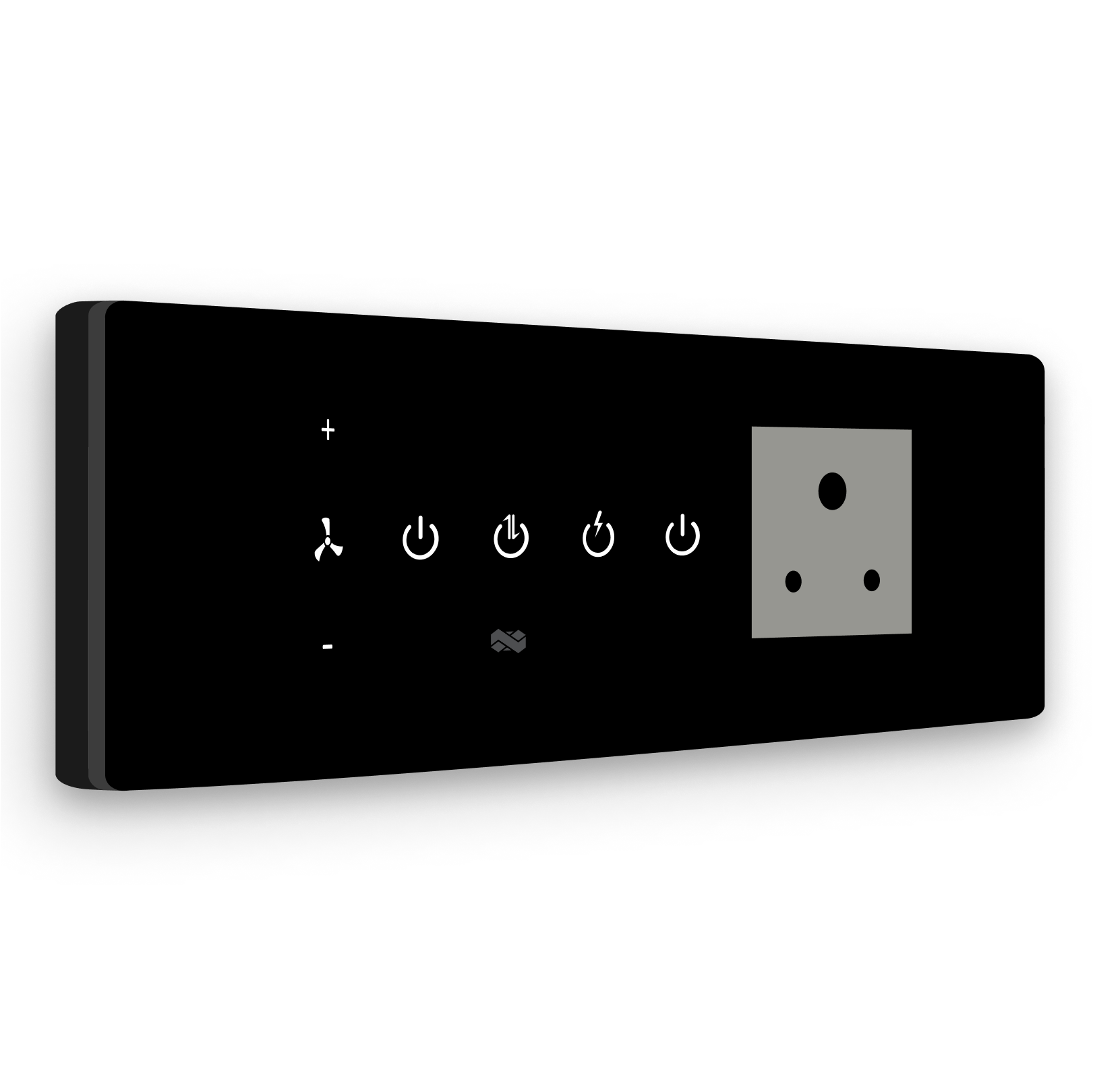 IOTICS Smart Wifi Switch Board: 3 x Switch, 1 Fan & 1 Smart Plug Module. Touch Control, Remote, App Control. Voice Control with Alexa & Assistant. Smart Touch Switch Board For Home Automation