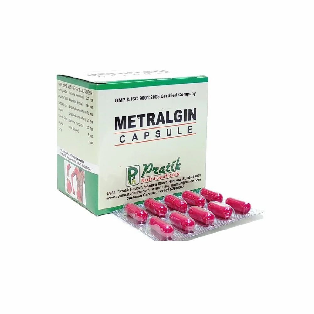 Ayurvedic Herbal Anti Inflmmatory Capsule – Metralgin Capsule