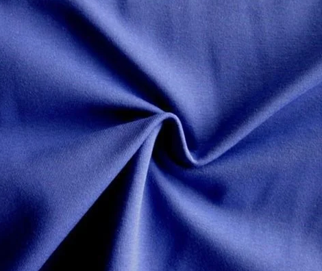 Navy Blue Polyester Lycra Fabric