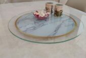 S17 Crystal Etched Lazy Susan