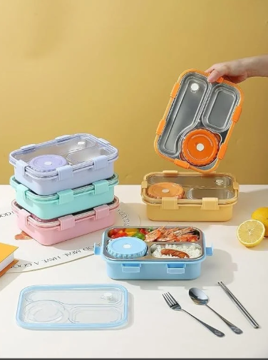 3 Compartment Lunch Box