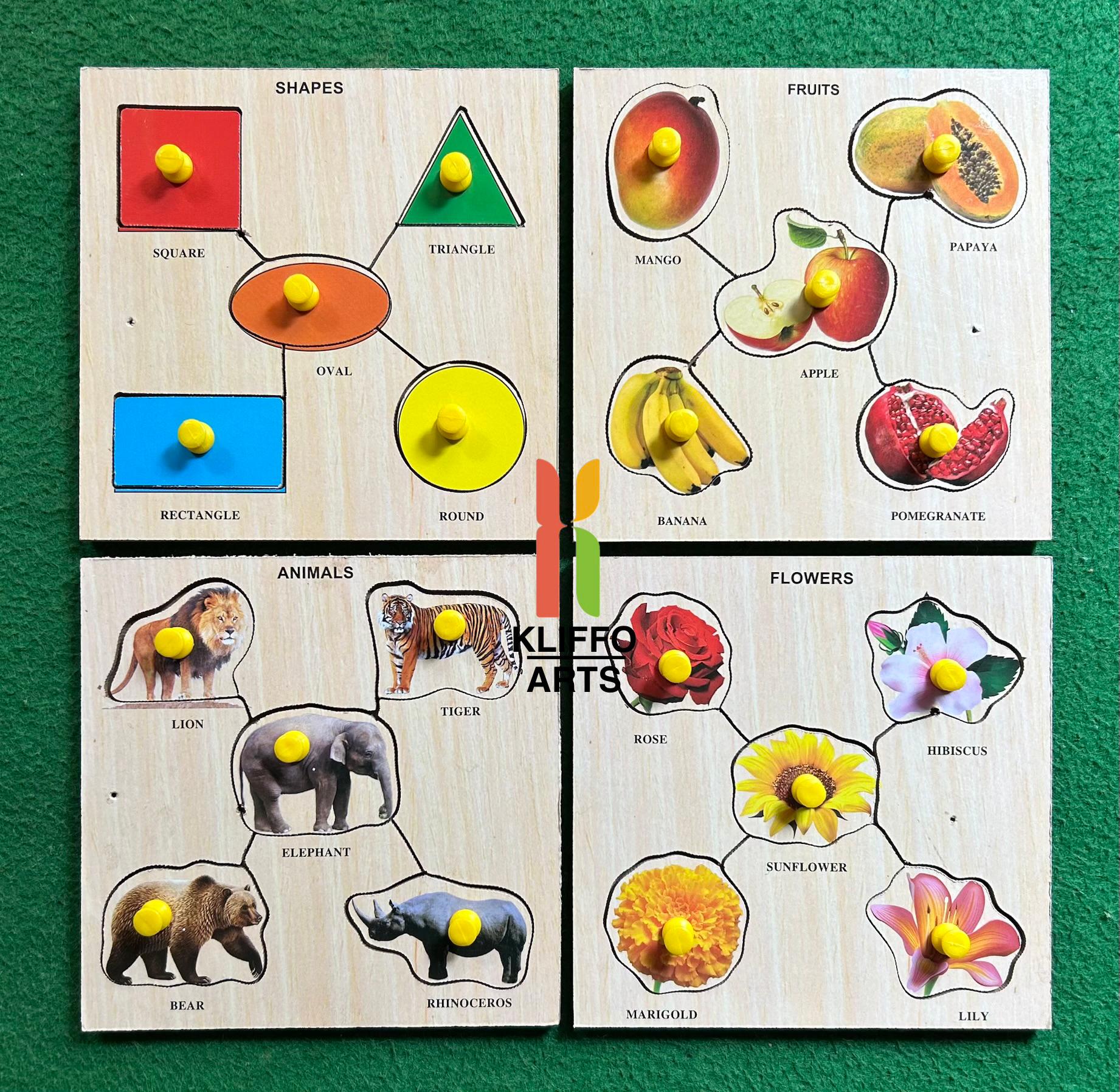 Wooden Educational Toys 6×6 Puzzle Tray Toy