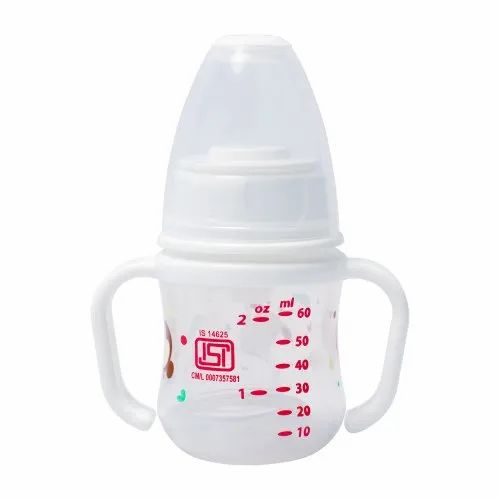 60 Ml Pp Clear White Baby Feeding Bottles & Sippers