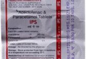 IPS- TAB aceclofenac 100 mg & pcm 325 mg