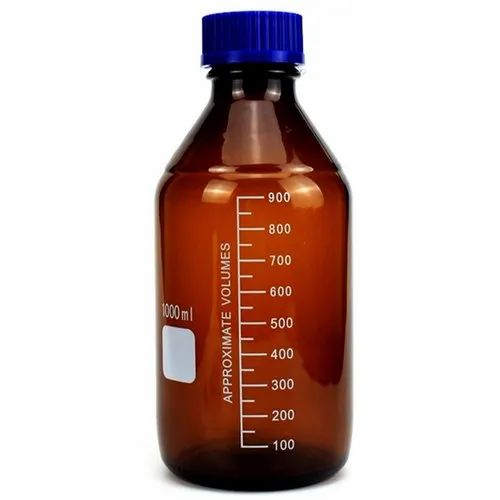 Reagent Bottle With Screw Cap, Amber “B” 1000mL