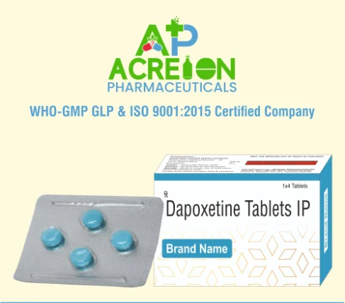 Dapoxetine Tablets IP 30mg Third Party Manufacturing