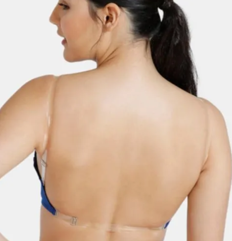 Transparent Strap Padded Bra