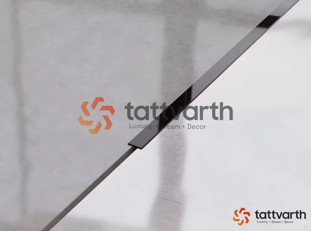 Stainless Steel Black Flat Profile