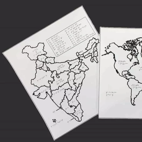 Tactile Map book for visually impaired