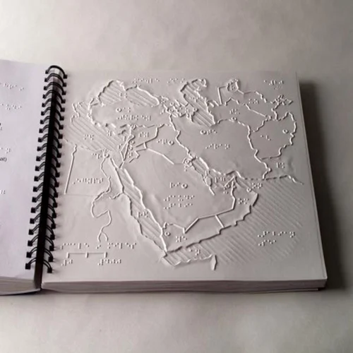 Tactile Map book for visually impaired