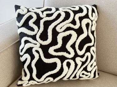 Black-Groovy-Punch-Cotton-Cushion
