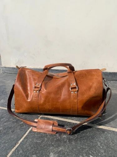 Genuine Leather Duffle Bag Travelling Bag