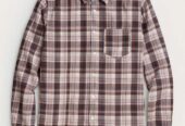 Men Off Brown Cotton Full Sleeve Shirt