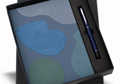 Personalized-Combo-Set.-Stylish-Blue-Diary-Premium-Blue-Pen