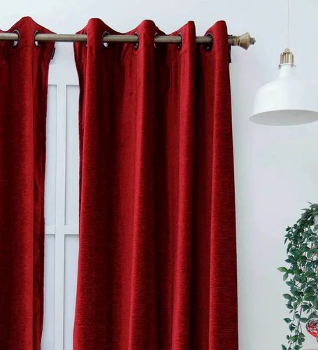 Polyster Plain Eyelet Curtains