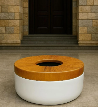 FRP Round Tree Planter with Seating