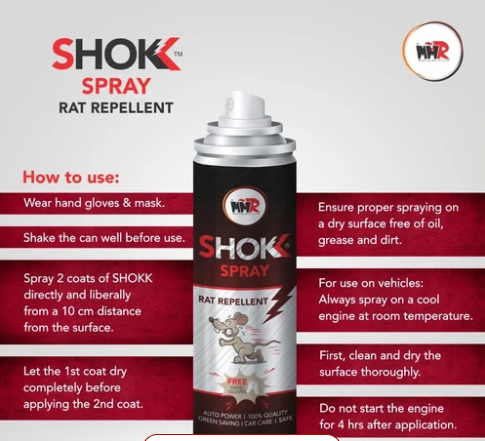 250ml Mmr Shokk Rat Repellent