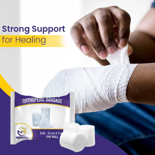Mendwell Orthopedic Cotton Bandage (Soft Roll)