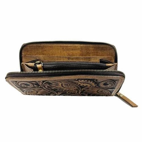 Women Leather Engraved Wallet