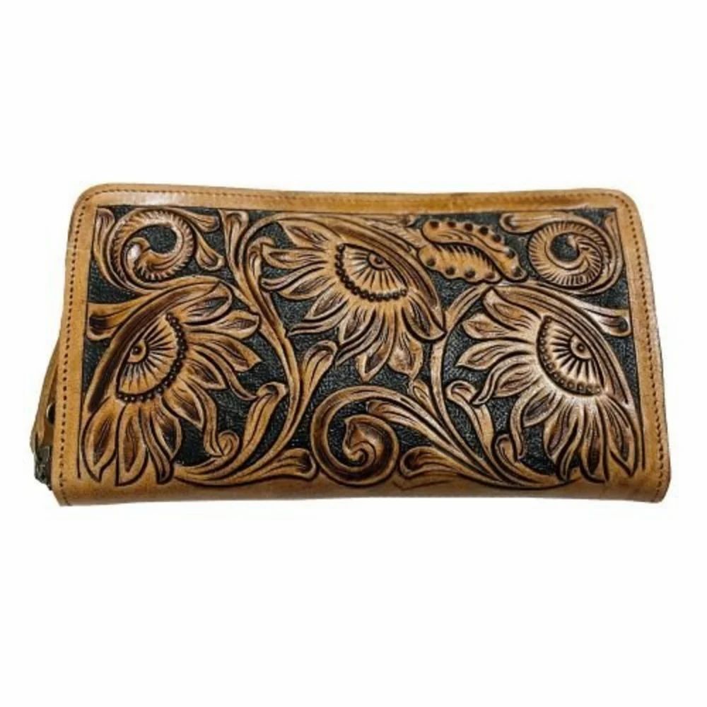 Women Leather Engraved Wallet