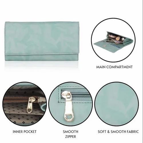 Zipper Ladies Hand Leather Bag