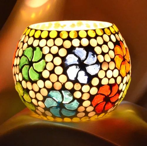 Glass Candle Holders