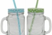 Mason Jars With Straw