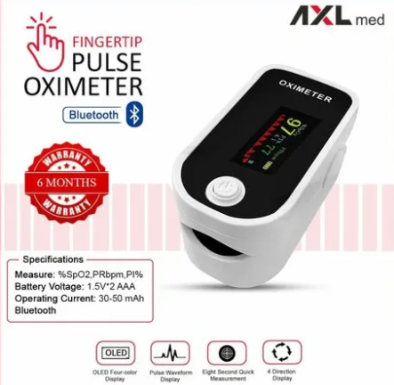 AXLMED Pulse Oximeter WITH BLUETOOTH