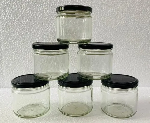 Clear Glass Storage Jars
