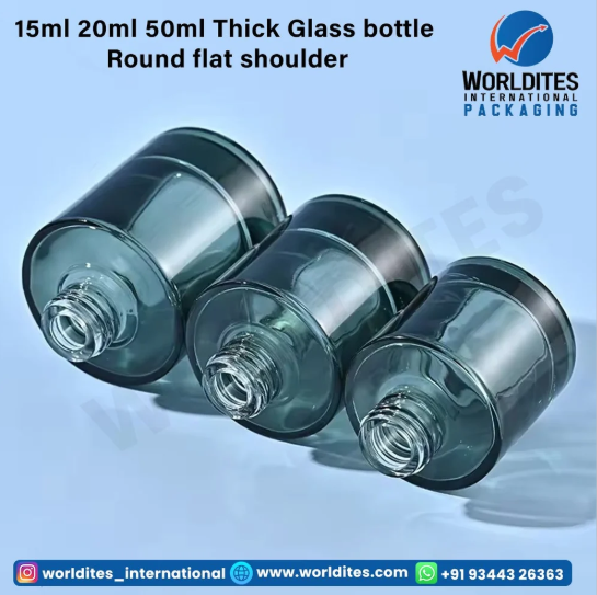 Flat Shoulder Glass Dropper Bottle