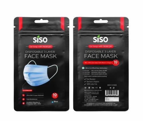 Siso Disposable 3 Layer Surgical Mask with Melt Blown