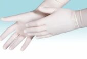 White Nitrile Surgical Gloves