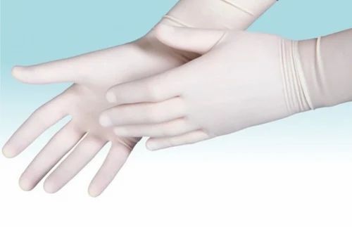 White Nitrile Surgical Gloves